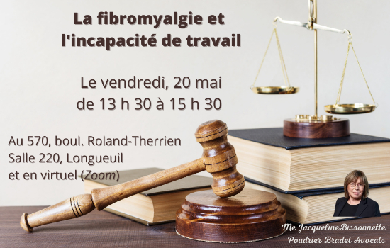 La fibromyalgie et l'incapacité au travail - Partie 1