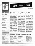 Fibro-Montérégie, an 1 no 1, sept. 2004