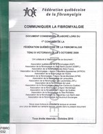 Communiquer la fibromyalgie : document consensuel 