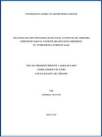 Stratégies de soins personnels basés sur le continuum des thérapies expressives...
