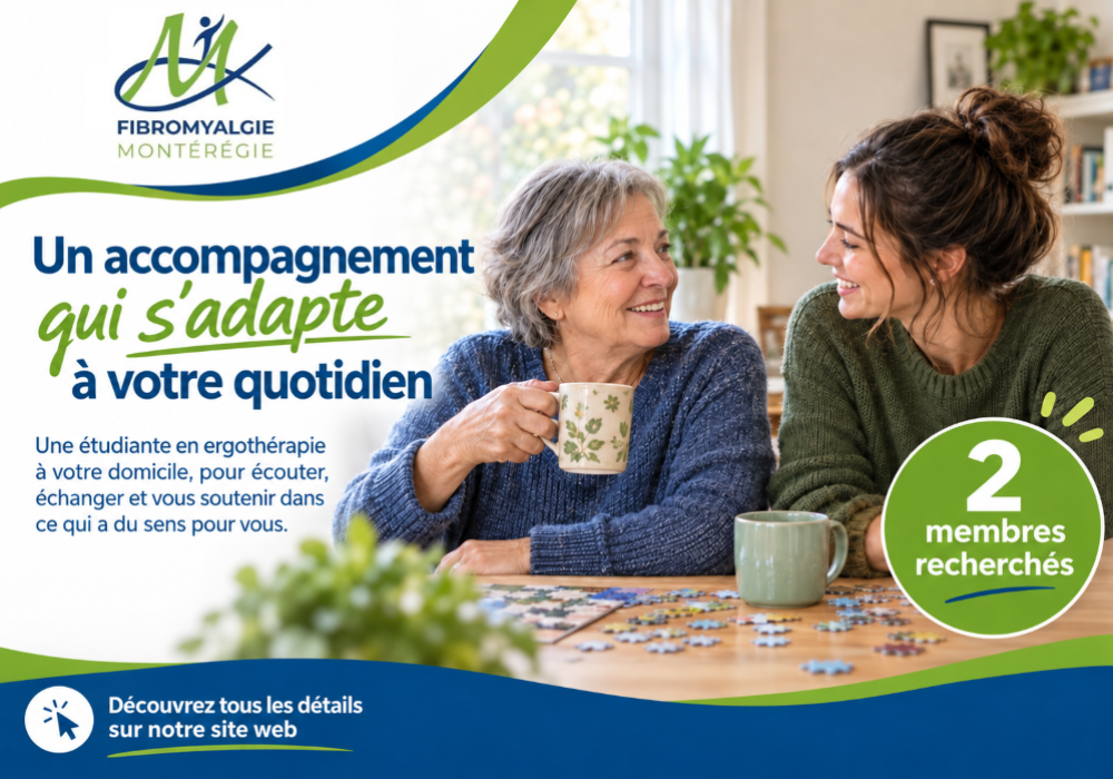 Fibromyalgie : profitez d’un accompagnement individuel avec une étudiante en ergothérapie