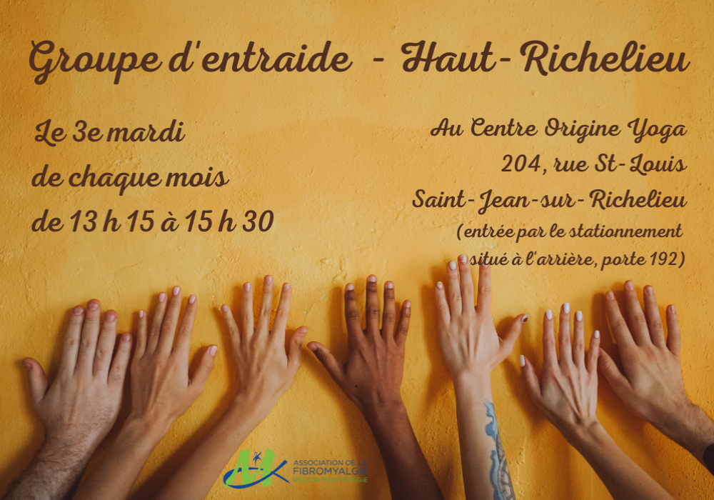 GROUPE D’ENTRAIDE - LE HAUT-RICHELIEU - 19 OCTOBRE 2021