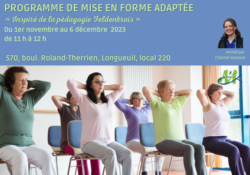 PROGRAMME DE MISE EN FORME ADAPTÉE - PÉDAGOGIE FELDENKRAIS