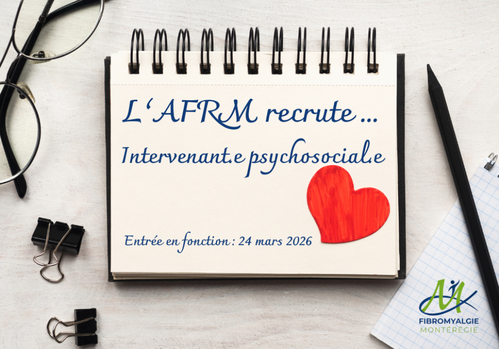 L&rsquo;AFRM RECRUTE... AFIN DE COMBLER UN POSTE D&rsquo;INTERVENANT.E PSYCHOSOCIAL.E