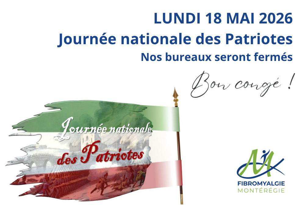 Journ&eacute;e nationale des Patriotes 2026 - Fermeture de nos bureaux
